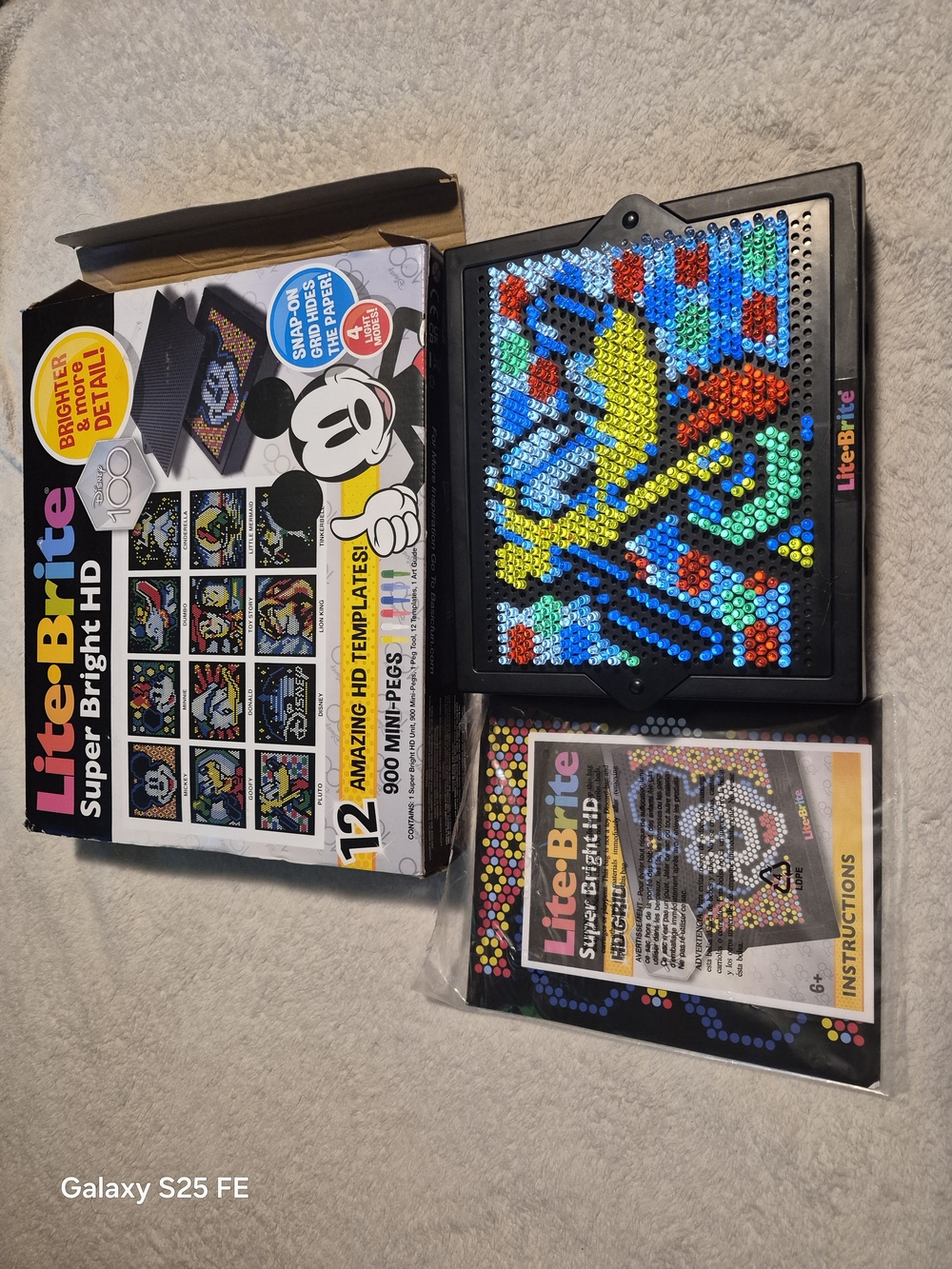 Disney 100 Lite-Brite Super Bright HD